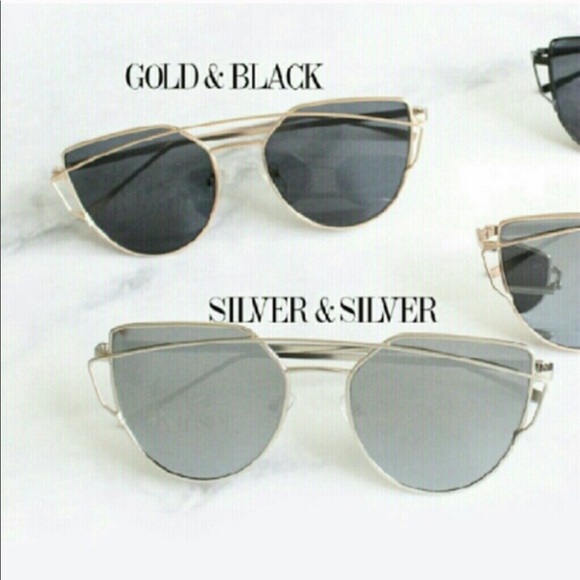 Accessories | Silver mirrored cat eye sunglasses - Picture 3 of 3